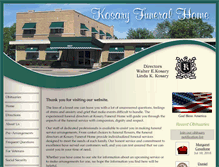 Tablet Screenshot of kosaryfuneralhome.com